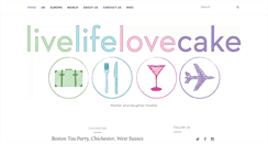Desktop Screenshot of livelifelovecake.com